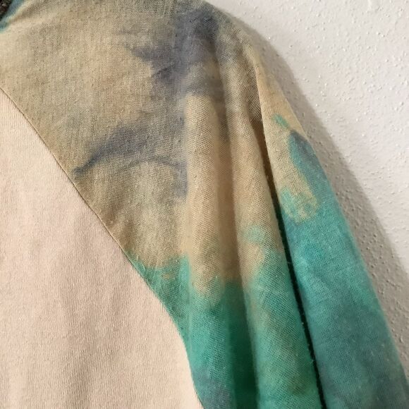 Vanilla Sugar Vintage Y2K Fairy Grunge Fairycore Boho Tie Dye Patchwork Blouse L - Picture 11 of 16